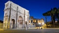 Triumphal Arch and the Colosseum Royalty Free Stock Photo