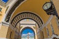 Triumphal Arch of the General Staff on Palace Square - St. Petersburg Russia Royalty Free Stock Photo