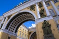 Triumphal Arch of the General Staff, Saint-Petersburg, Russia Royalty Free Stock Photo