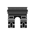 Triumphal arch icon, simple style