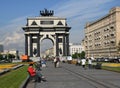 Triumphal arch in Moscow to celebrate the victory over Napoleon