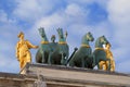 Triumphal arch near the Louvre Royalty Free Stock Photo