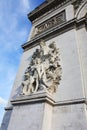 Triumphal arch Paris France. Napoleon. Royalty Free Stock Photo