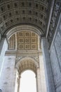 Triumphal arch Paris France. Napoleon. Royalty Free Stock Photo