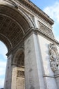 Triumphal arch Paris France. Napoleon. Royalty Free Stock Photo