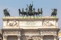 Triumphal Arch of Peace in Milan, Italy