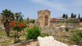 The Triumphal Arch. Roman archaeological remains in Tyre. Tyre is an ancient Phoenician city. Tyre, Lebanon Royalty Free Stock Photo