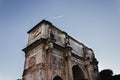 The Arch of Constanstine in Rome, Italy Royalty Free Stock Photo