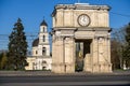 The Triumphal Archc at The Great National Assembly Square in Chisinau, Moldova