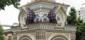 Triumphal Nikolaev Arch of the Tsesarevich in Admiralsky Square. Vladivostok