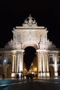 Triumphal Rua Augusta Arch. Royalty Free Stock Photo