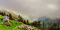 Triund hill top Royalty Free Stock Photo