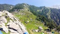 Triund mountain is a small hill station in the Kangra district in the state of Himachal Pradesh, India.