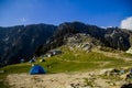 Triund top, Dharamshala, Himachal Pradesh Royalty Free Stock Photo