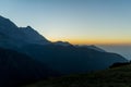 Triund top, Dharamshala, Himachal Pradesh Royalty Free Stock Photo