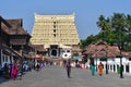 Trivandrum TiruvanantapuraÃ¡Â¹Â, state Kerala, India, March, 12, 2019. People walking near Shri Padmanabhaswamy temple, Trivandrum,