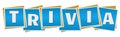 Trivia Blue Blocks Royalty Free Stock Photo
