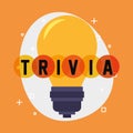 Trivia night design Royalty Free Stock Photo