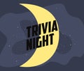 Trivia night design Royalty Free Stock Photo