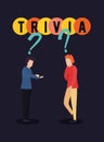 Trivia night design Royalty Free Stock Photo