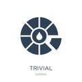 trivial icon in trendy design style. trivial icon isolated on white background. trivial vector icon simple and modern flat symbol