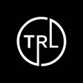 TRL letter logo design on black background. TRL creative initials letter logo concept. TRL letter design