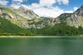 Trnovacko lake in the mountains captured in Montenegro