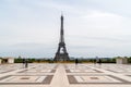Trocadero square during the covid-19 epidemic in Paris Royalty Free Stock Photo