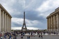 The Trocadero with a dominant Eiffeltower