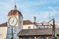 Trogir clock tower, Croatia, architectural theme Royalty Free Stock Photo