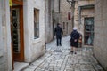 Streets of Trogir center, Croatia