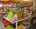 Trogir, Croatia - fresh local products on display at the market