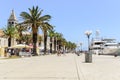 Quay of the city of Trogir, Croatia.