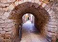 Trogir Croatia - stone portal in old town