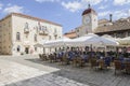 Trogir, dalmatia, croatia, europe, the central square