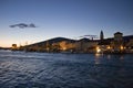 Trogir coast in sunset