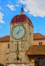 Trogir loggia and clock tower, Croatia Royalty Free Stock Photo