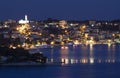 Trogir town at night Royalty Free Stock Photo