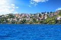 Trogir UNESCO world heritage site panoramic view in Dalmatia, Croatia, tourist destination Royalty Free Stock Photo