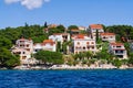 Trogir UNESCO world heritage site panoramic view in Dalmatia, Croatia, tourist destination Royalty Free Stock Photo