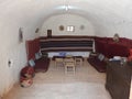 Troglodyte homes and underground caves of the Berbers in Sidi Driss, Matmata, Tunisia, Africa, on a clear day