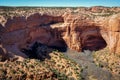 Troglodytic houses in the Caves of Navajo National Monument Royalty Free Stock Photo