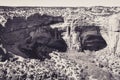 Troglodytic houses in the Caves of Navajo National Monument Royalty Free Stock Photo