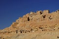 Troglodytic village in the desert Royalty Free Stock Photo