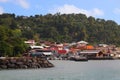 Trois Rivieres town in Guadeloupe