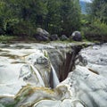 Trois Roches Waterfall Royalty Free Stock Photo