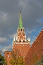 Troitskaya tower of Moscow Kremlin, Moscow, Russia Royalty Free Stock Photo