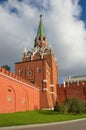 Troitskaya tower of Moscow Kremlin, Moscow, Russia Royalty Free Stock Photo