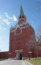 Troitskaya Tower Moscow Kremlin Royalty Free Stock Photo