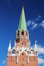 The Troitskaya Tower, The Moscow Kremlin, Russia Royalty Free Stock Photo